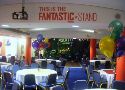 The stage set up at a 21st Party at the Galpharm Stadium, home of Huddersfield Town and The Huddersfield Giants.